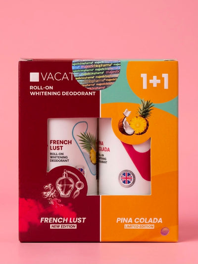 VACATION ROLL - ON WHITENING DEODORANT 1+1 FRENCH LUST & PINA COLADA